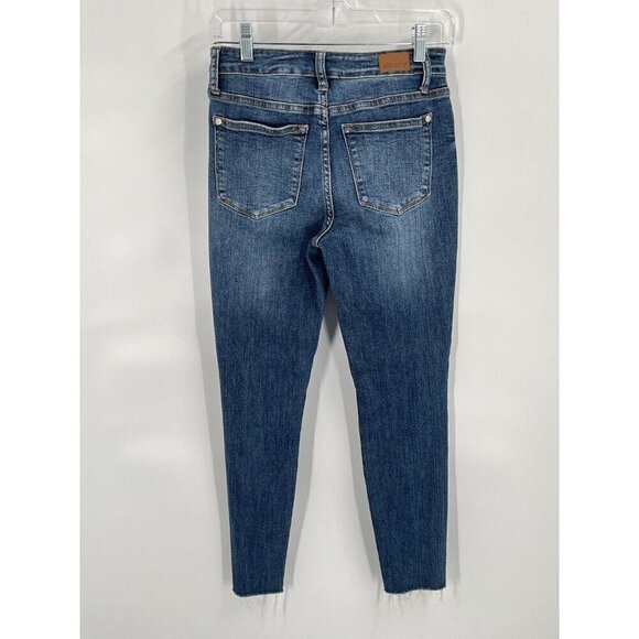 Judy Blue Skinny Fit Distressed Jeans Sz 26 - Picture 6 of 8